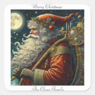 Pegatina Cuadrada Navidades de Santa Moon