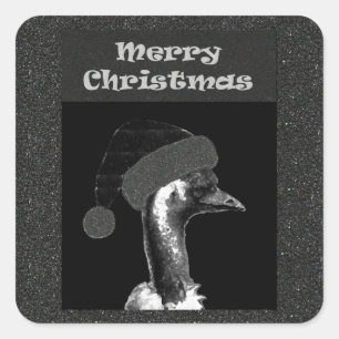 Pegatina Cuadrada Navidades Emu