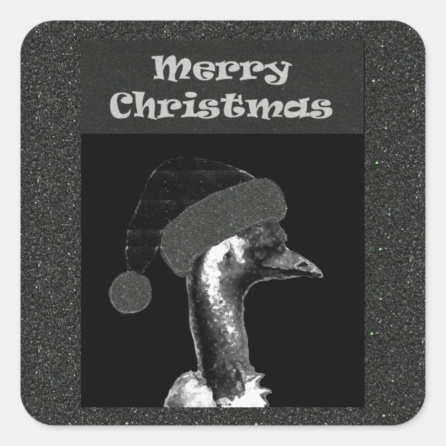 Pegatina Cuadrada Navidades Emu (Anverso)