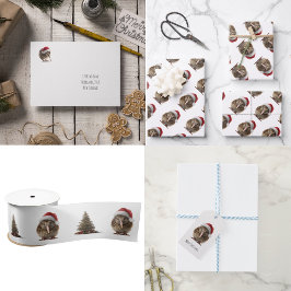 Pegatina Cuadrada Navidades guapos Kiwi, personalizado