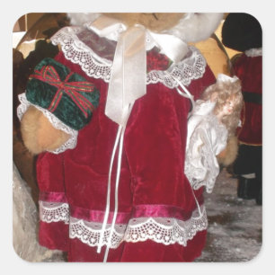 Pegatina Cuadrada Navidades hermosos con amor tienen un buen día y
