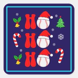 Pegatina Cuadrada Navidades Ho Ho Ho Ho Ho Funny Xmas-85211