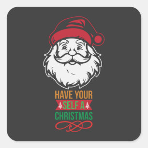 Pegatina Cuadrada Navidades llegando a Santa Face