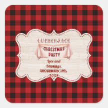 Navidades Lumberjack Fiesta Red Buffalo Wood