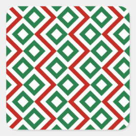 Pegatina Cuadrada Navidades Meander