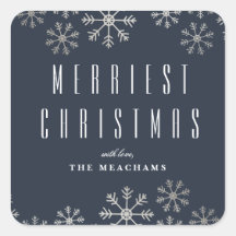 Navidades modernos de copos de nieve