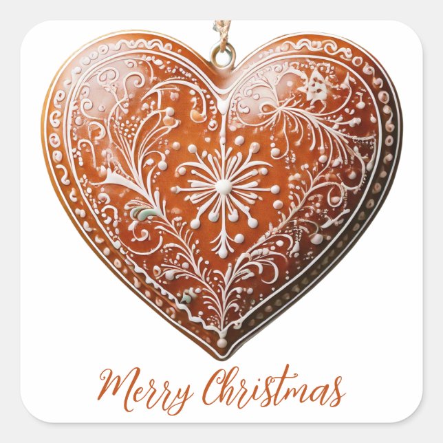 Pegatina Cuadrada Navidades rusos cocinan decorando tradición (Anverso)