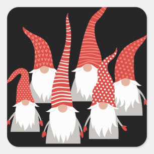 Pegatina Cuadrada Navidades se ganan novios de vacaciones en Navidad