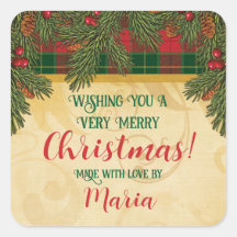 Navidades Tartán Wreath tradicional