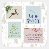 Navidades Vienen Estampillas de rehenes personaliz