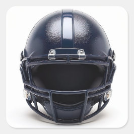 Pegatina Cuadrada Navy Blue American Football Helmet Decal
