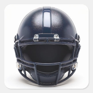 Pegatina Cuadrada Navy Blue American Football Helmet Decal