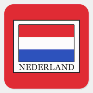 Pegatina Cuadrada Nederland