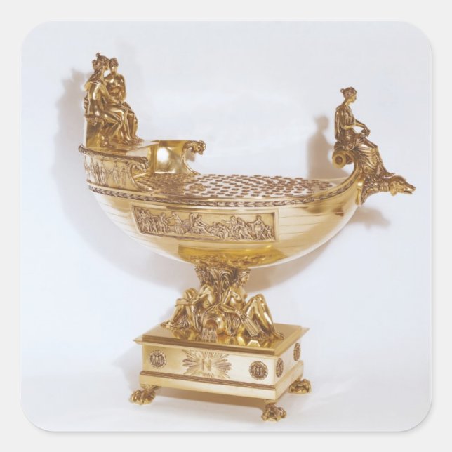 Pegatina Cuadrada Nef perteneciente a la emperatriz Josephine de (Anverso)