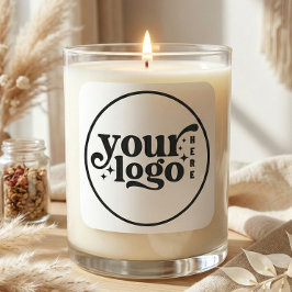 Pegatina Cuadrada Negocio de empresa personalizada su logotipo aquí