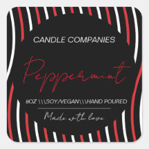 Negocio de fabricación de velas veganas de menta p