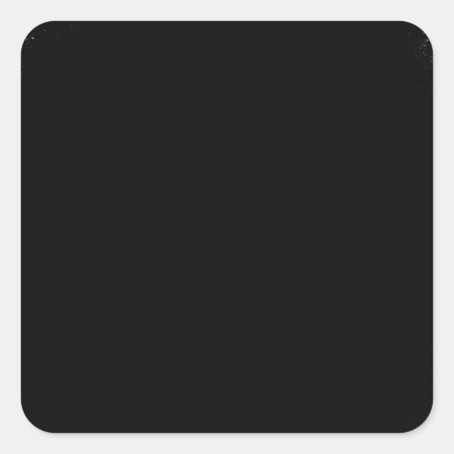 Pegatina Cuadrada negro humorístico (Anverso)