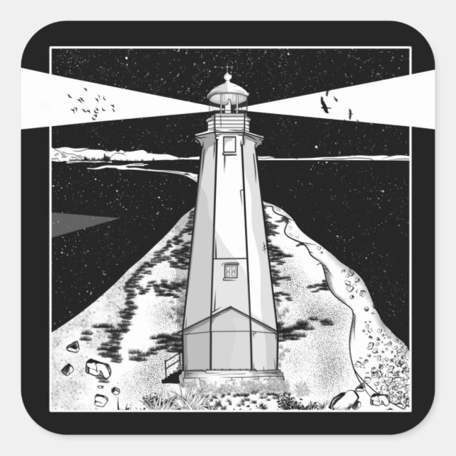 Pegatina Cuadrada Nelson Boulder Bank (Anverso)