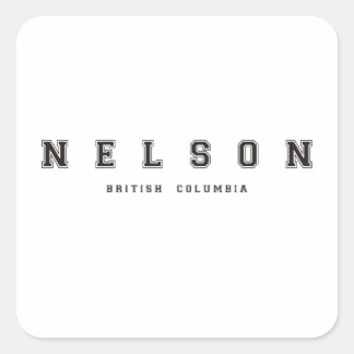 Pegatina Cuadrada Nelson Columbia Británica