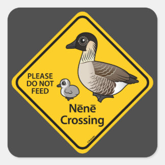 Pegatina Cuadrada Nene Crossing