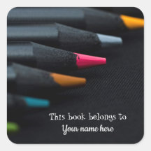 Neon Coloring Pencils "Este libro pertenece a..."
