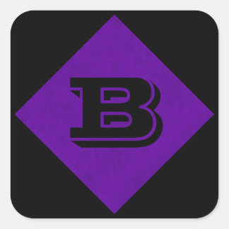 Pegatina Cuadrada Neon Purple Velvet Personalizado Casino Home
