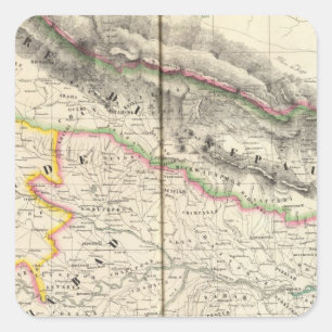 Pegatina Cuadrada Nepal, Asia 83