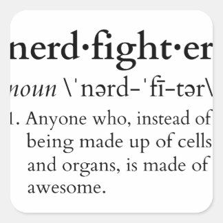 Pegatina Cuadrada ¿Nerdfighter?