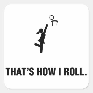 Pegatina Cuadrada Netball