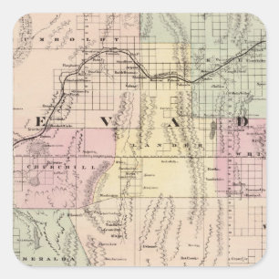 Pegatina Cuadrada Nevada 5