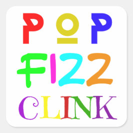 Pegatina Cuadrada New Year Stickers