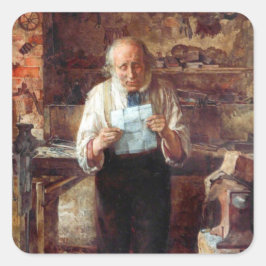 Pegatina Cuadrada News From My Lad (por James Campbell)