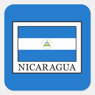 Pegatina Cuadrada Nicaragua