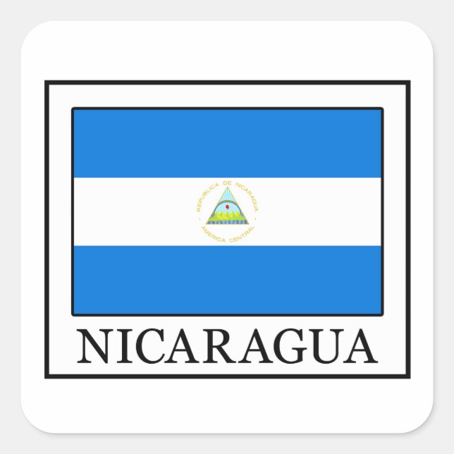 Pegatina Cuadrada Nicaragua (Anverso)