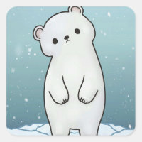 Nieve de oso polar con nieve