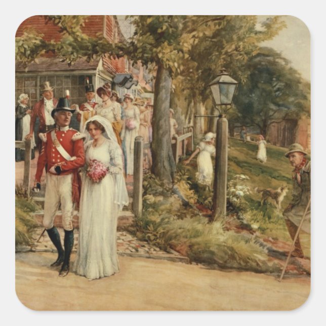 Pegatina Cuadrada Ninguno, Pero Los Valientes Merecen La Feria' (Anverso)