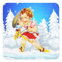 Niñita Occidental En La Escena De Invierno Del Cab