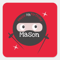 Ninja Martial Arts Karate Boys Cumpleaños