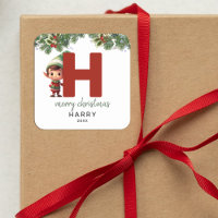Niños Elf Navidades iniciales de H