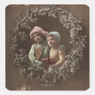 Pegatina Cuadrada Niños en Armclasp