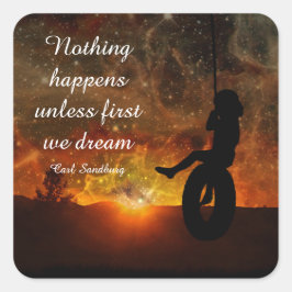 Pegatina Cuadrada Niños En Pegatinas De La Regeneración De Neumático