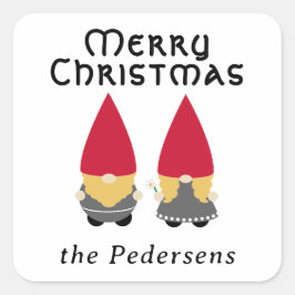 Pegatina Cuadrada Nisse Folk - Personalizado