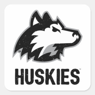 Pegatina Cuadrada NIU Huskies Doloridos