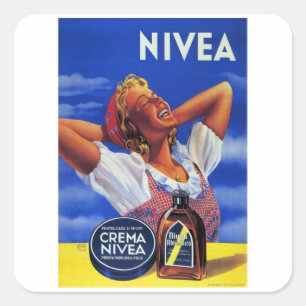 Pegatina Cuadrada Nivea - Crema