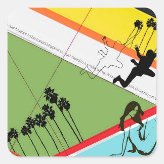 Pegatina Cuadrada No alterado