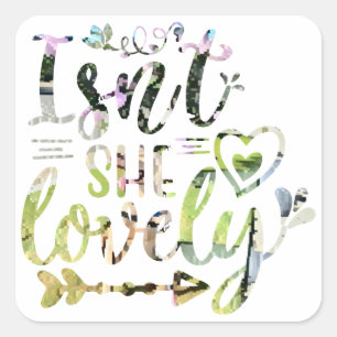 Pegatina Cuadrada no es adorable