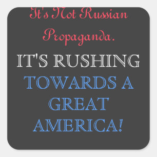 Pegatina Cuadrada No es ruso, es RUSO