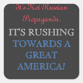 Pegatina Cuadrada No es ruso, es RUSO