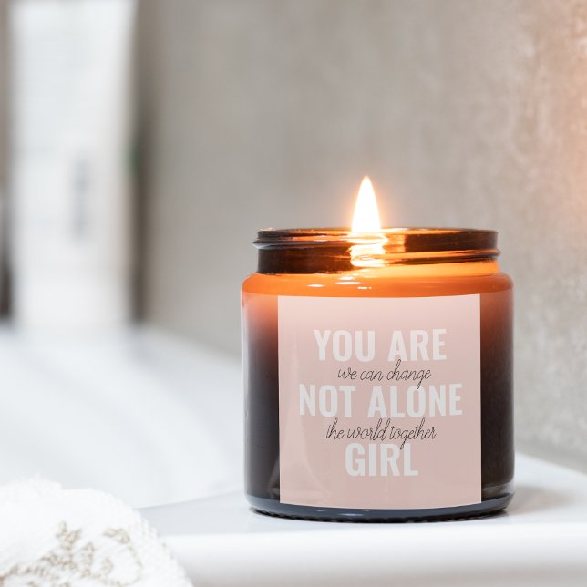 Pegatina Cuadrada No Estás Solo En Una Cita De Motivación Positiva C (Subido por el creador)