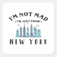 No estoy enfadado, solo soy de Nueva York.